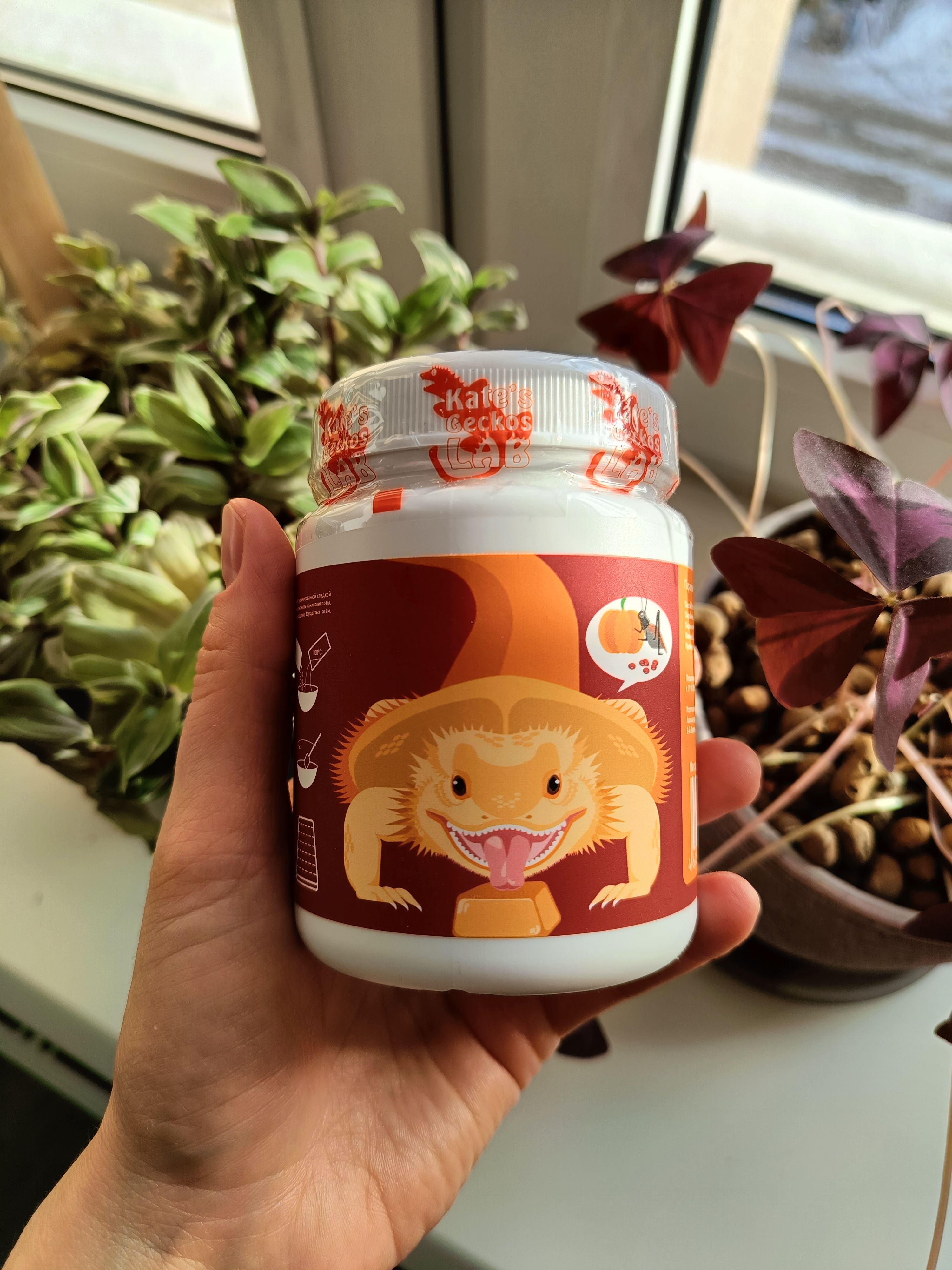 KatesGeckosLabCricketPumpGeldiet,Кормдлявсеядныхрептилийнаосновесублимированнойсладкойтыквы,сверчковикраснойчечевицы,100г