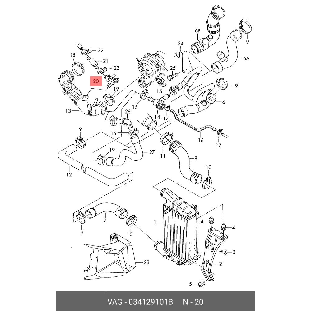 Клапан вентиляции картерных газов audi tt(8n) 1998-2006,skoda octavia (a4 1...