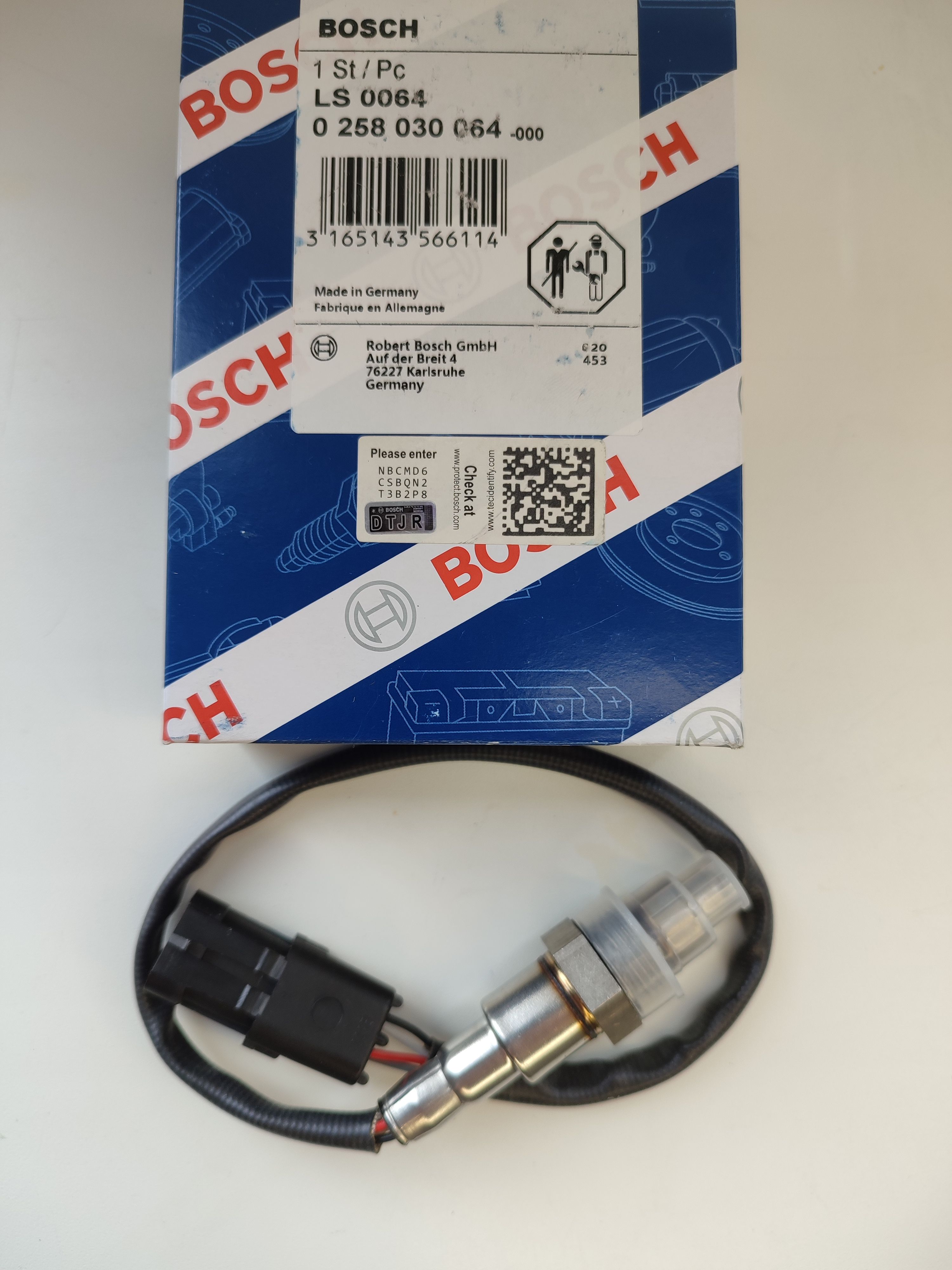 Датчик кислорода (лямбда-зонд) BOSCH 0 258 030 064(LSF-XFP50) ВАЗ
