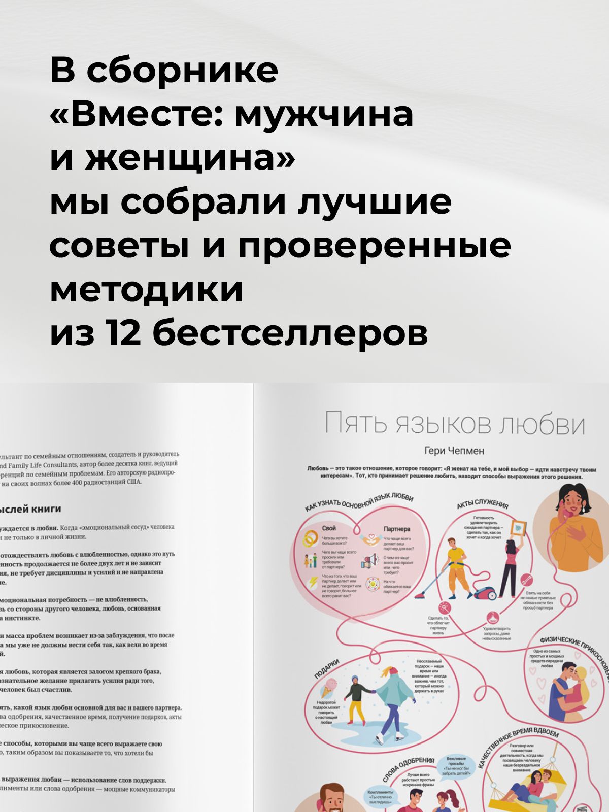 Вместе: МУЖЧИНА и ЖЕНЩИНА. Визуальный гид по укреплению ваших отношений на основе 12 бестселлеров | Together: Man and Woman. A Visual Guide to Strengthening Relationships - Ozon image 2