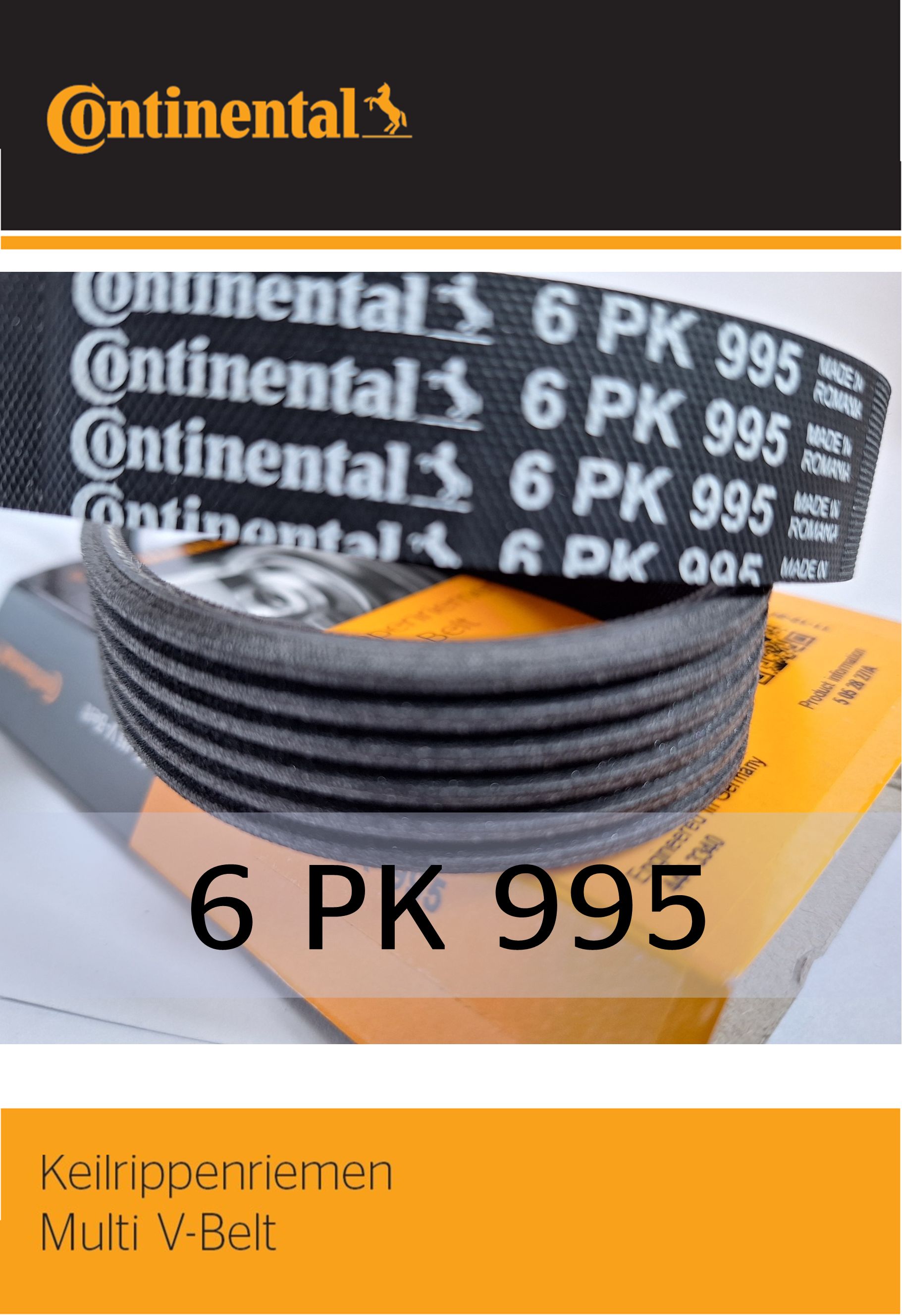 Ремень  995 (6PK) поликлиновой (Technik)