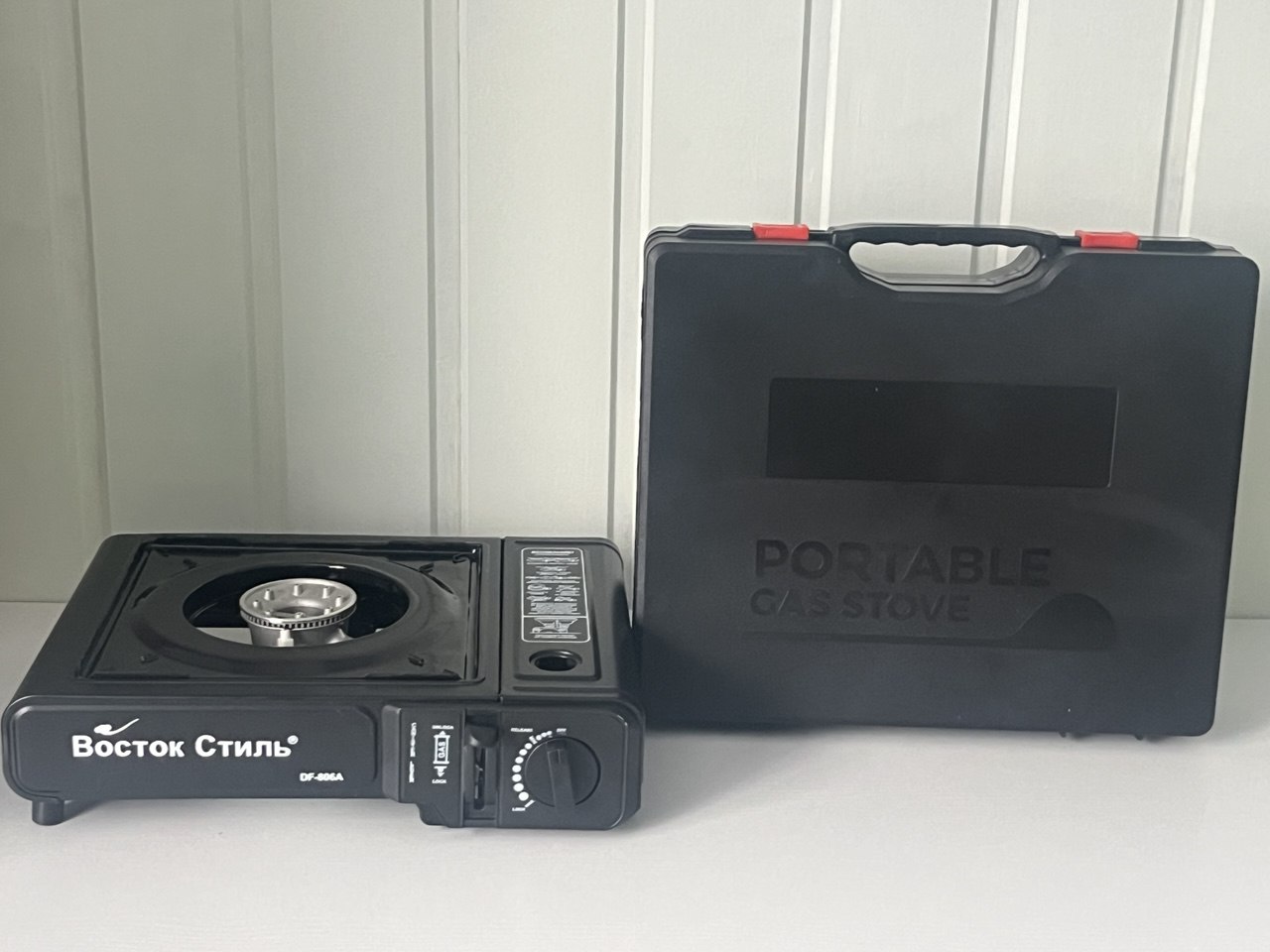 Плитагазовая,туристическаявкейсеВостокСтиль.DF-806A(Поставляетсябезбаллона)