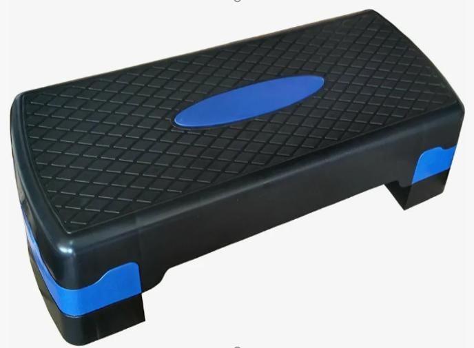 Степ платформа для фитнеса Woohooo StepFit S1 68х28х11(15) см, синяя