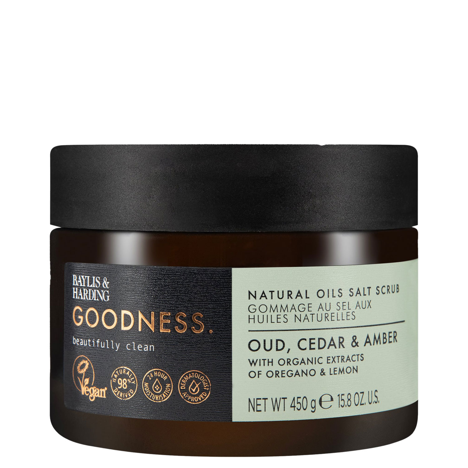 Baylis & Harding - Goodness Oud, Cedar & Amber Oil Salt Scrub Скраб для тела 450 гр купить