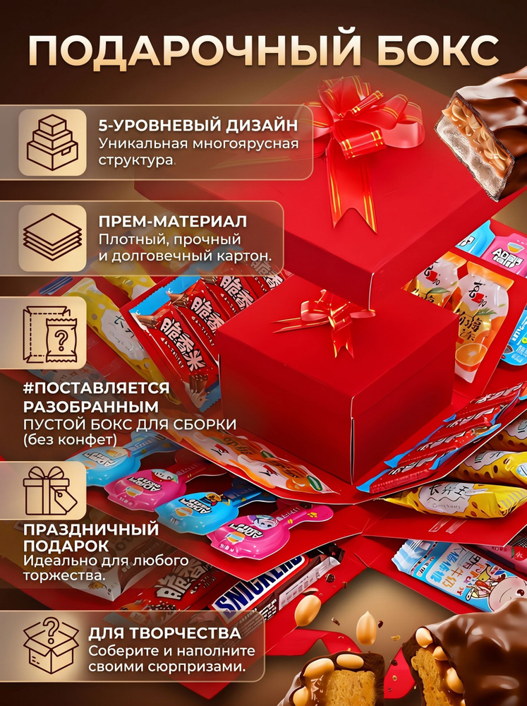 Подарочная распадающаяся коробка #1