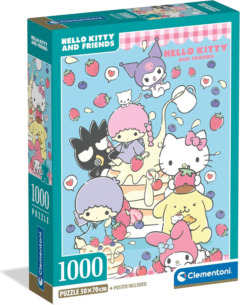 Пазл для взрослых 1000 деталей, элементов: Hello Kitty #1