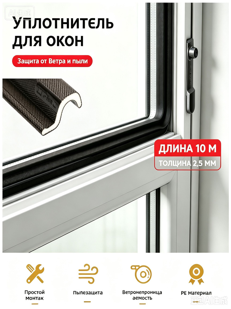 Самоклеящийся уплотнитель уплотнительная лента для окон #1