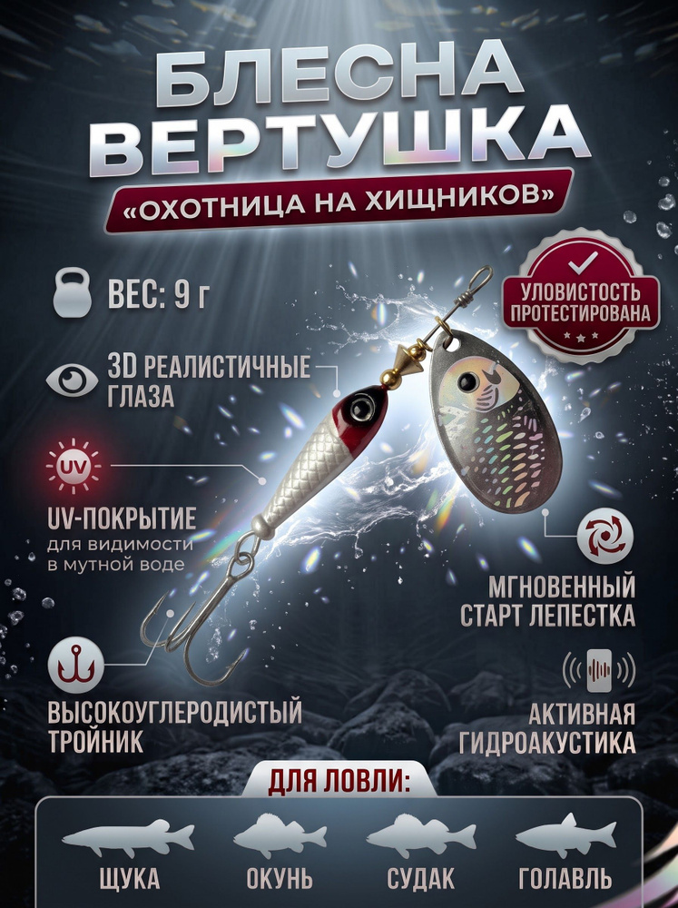 Блесна вертушка #1