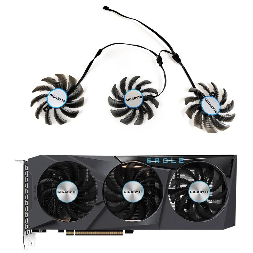 75MM PLD08010S12H замена вентилятора охладителя Gigabyte Radeon RX 6600 ...