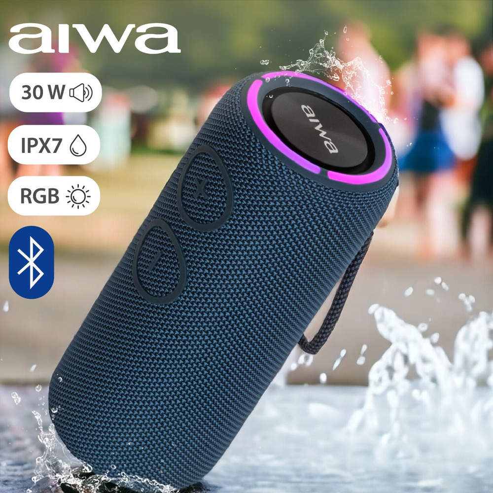 Беспроводная колонка AIWA PAS-H300 black с Bluetooth, AUX, TF-card и TWS, с  RGB подсветкой, 30 Вт - купить по доступным ценам в интернет-магазине OZON  (1394323224)