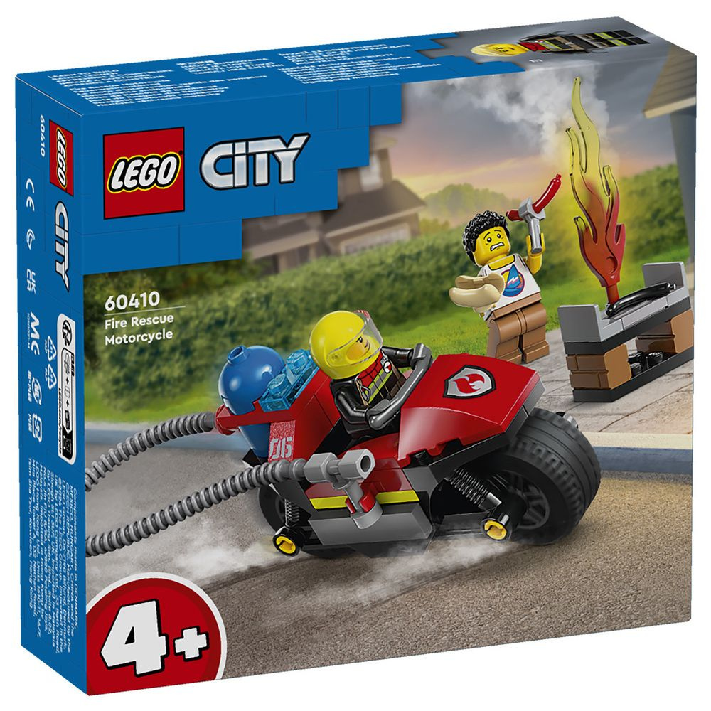 Конструктор LEGO City 60410 Мотоцикл пожарно-спасательных служб  #1