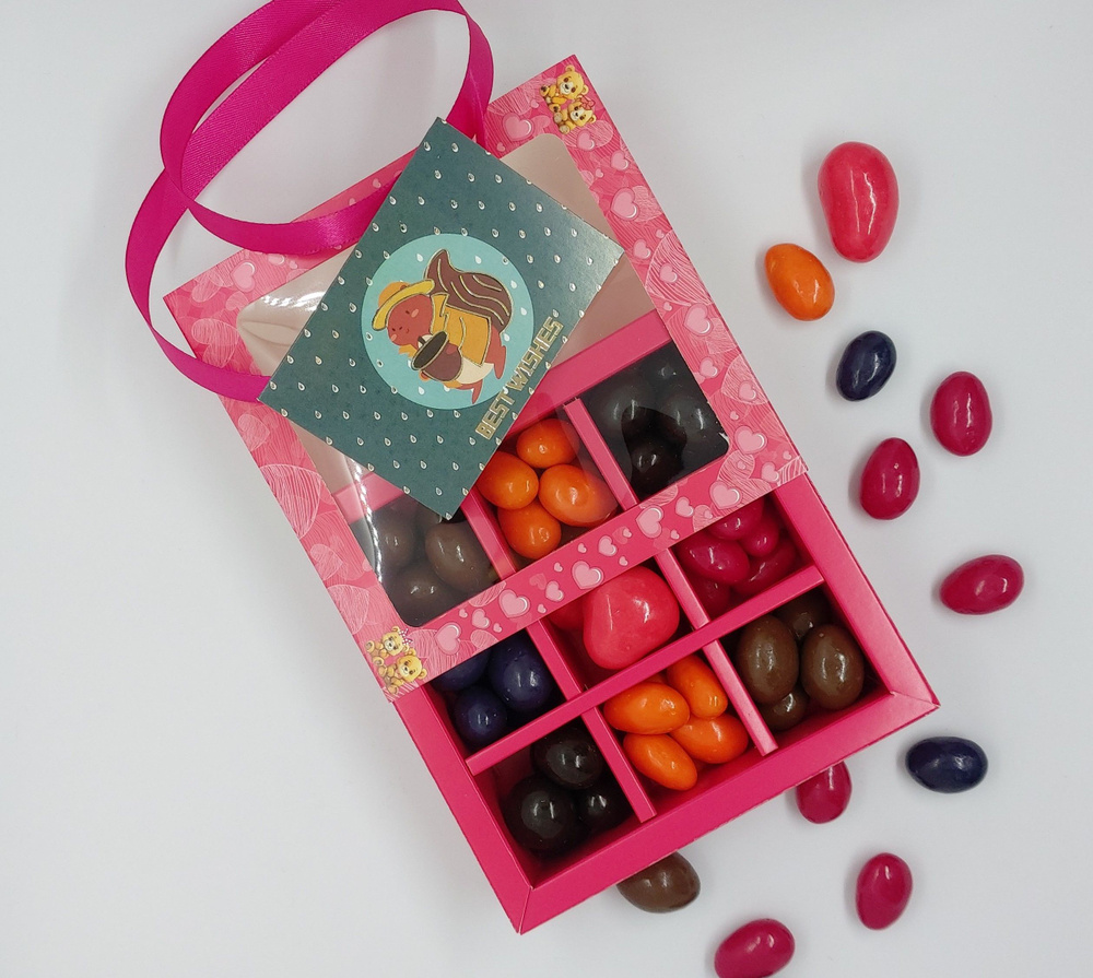 Орешки в шоколадной глазури в подарочной коробке, набор №1 250г  #1