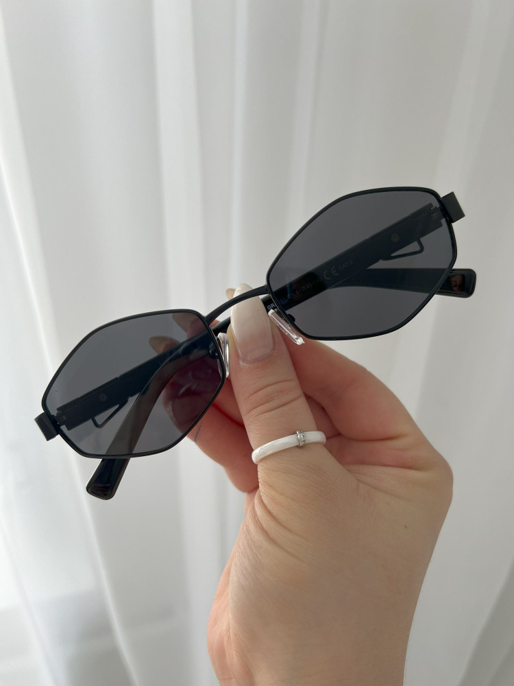 Очки солнцезащитные YOU.NEED.BAG очки узкие тренд сезона 2024 - купить ...