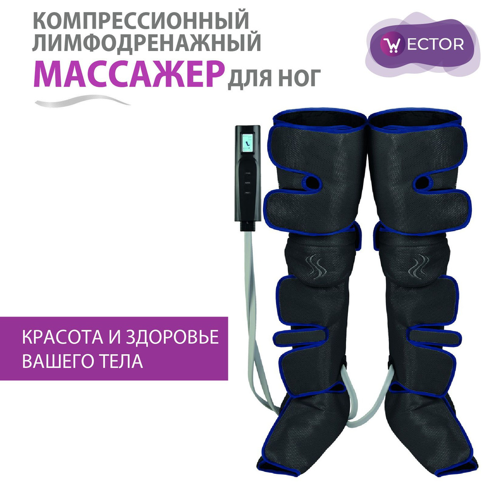Массажер лимфодренажный для икр и предплечий беспроводной, массажный ...