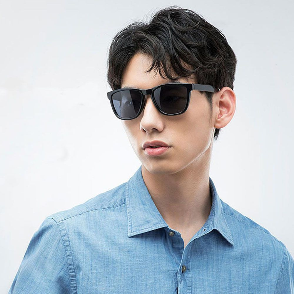 Xiaomi солнцезащитные очки Mijia Classic Square Sunglasses (TYJ01TS),  черный - купить с доставкой по выгодным ценам в интернет-магазине OZON  (1416764832)