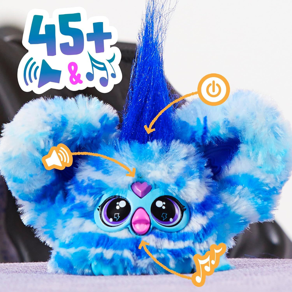 Интерактивная игрушка Hasbro Furby, музыкальная мягкая игрушка брелок Ферби  Ферблетс, F97035L4 - купить с доставкой по выгодным ценам в  интернет-магазине OZON (1419259144)