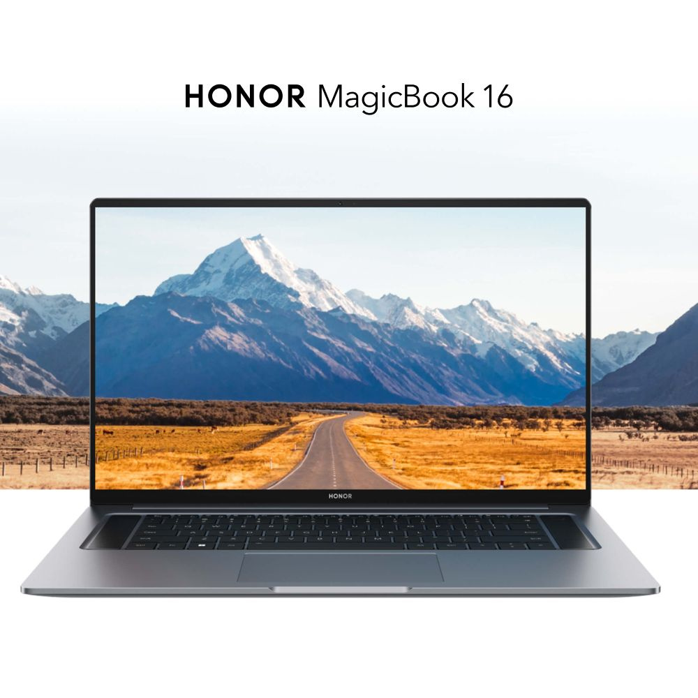 Honor MagicBook X16 BRN-F56 2024, алюминиевый корпус, Ноутбук 16