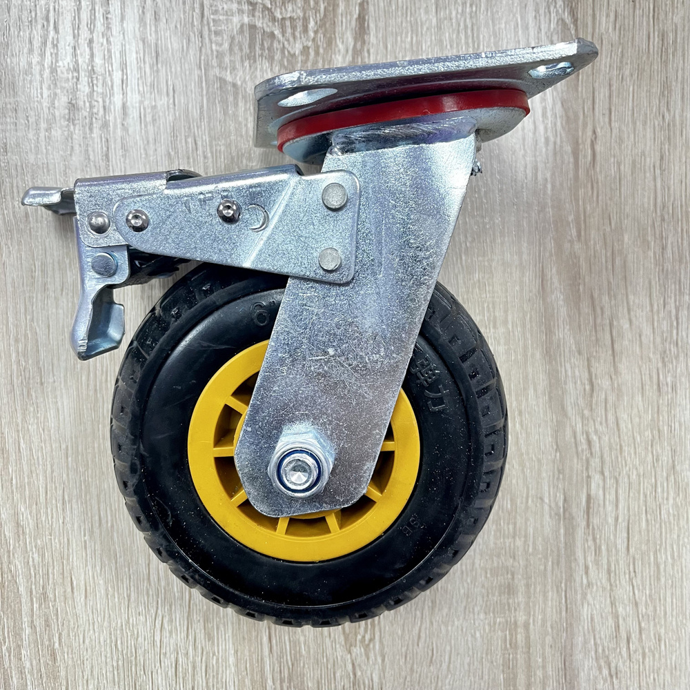 Колесо поворотное с тормозом на платформе промышленное 6 дюймов 150 мм ...