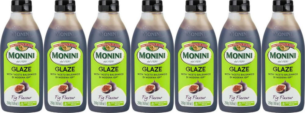 Соус Monini Balsamic Glaze со вкусом инжира 250 мл, комплект: 7 упаковок по 250 г  #1