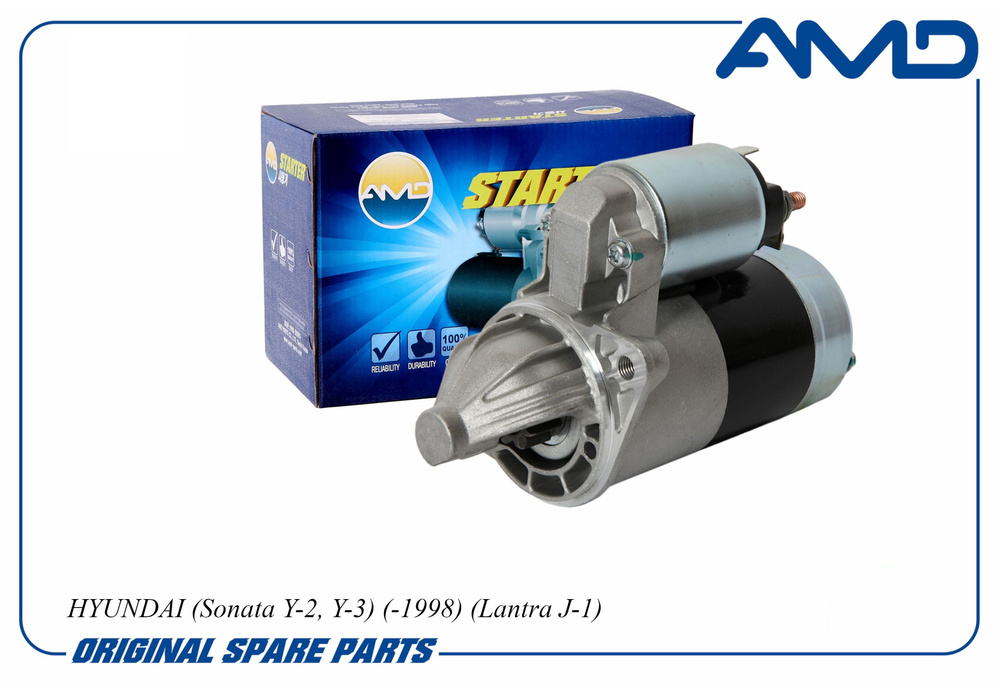 Стартер редукторный 36100-32510 AMD.EL219 для HYUNDAI Accent MT5 ТАГАЗ ...