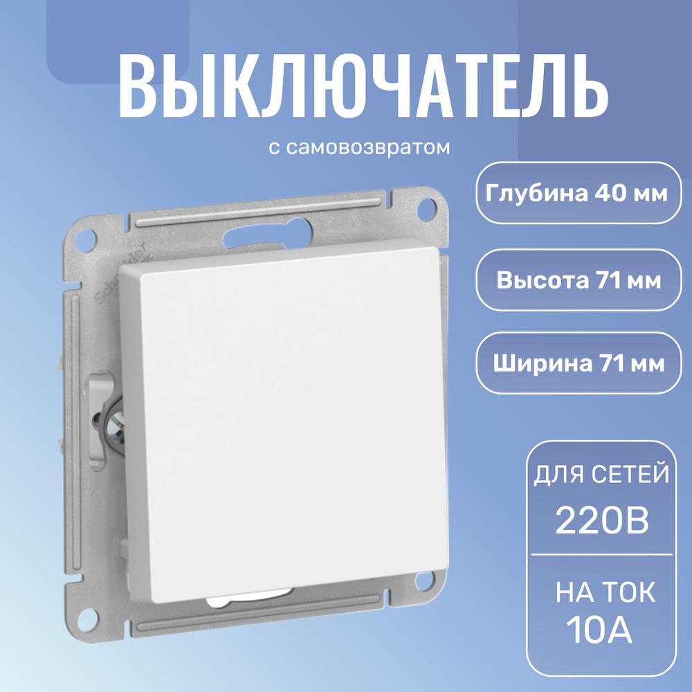 Выключатель Systeme Electric, клавиш 1 шт, монтаж Скрытый - купить с  доставкой по выгодным ценам в интернет-магазине OZON (466053384)