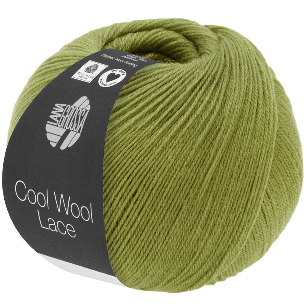 Пряжа для вязания Lana Grossa Cool Wool Lace (38 Oliv) - купить с ...