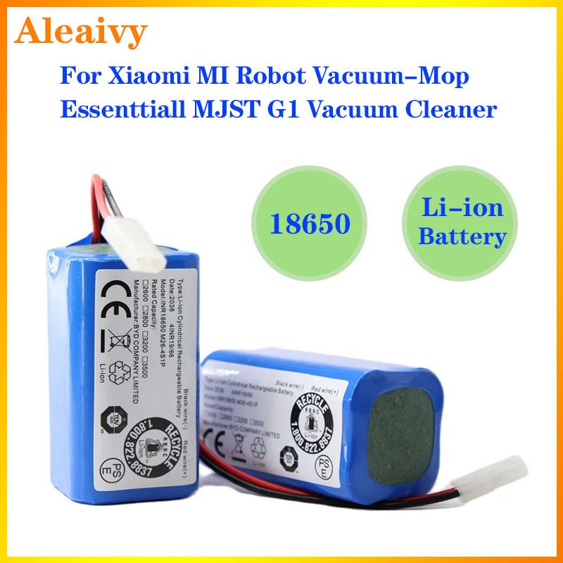 Новый литий-ионный аккумулятор 14,8 В, 2600 мАч для робота-пылесоса ...