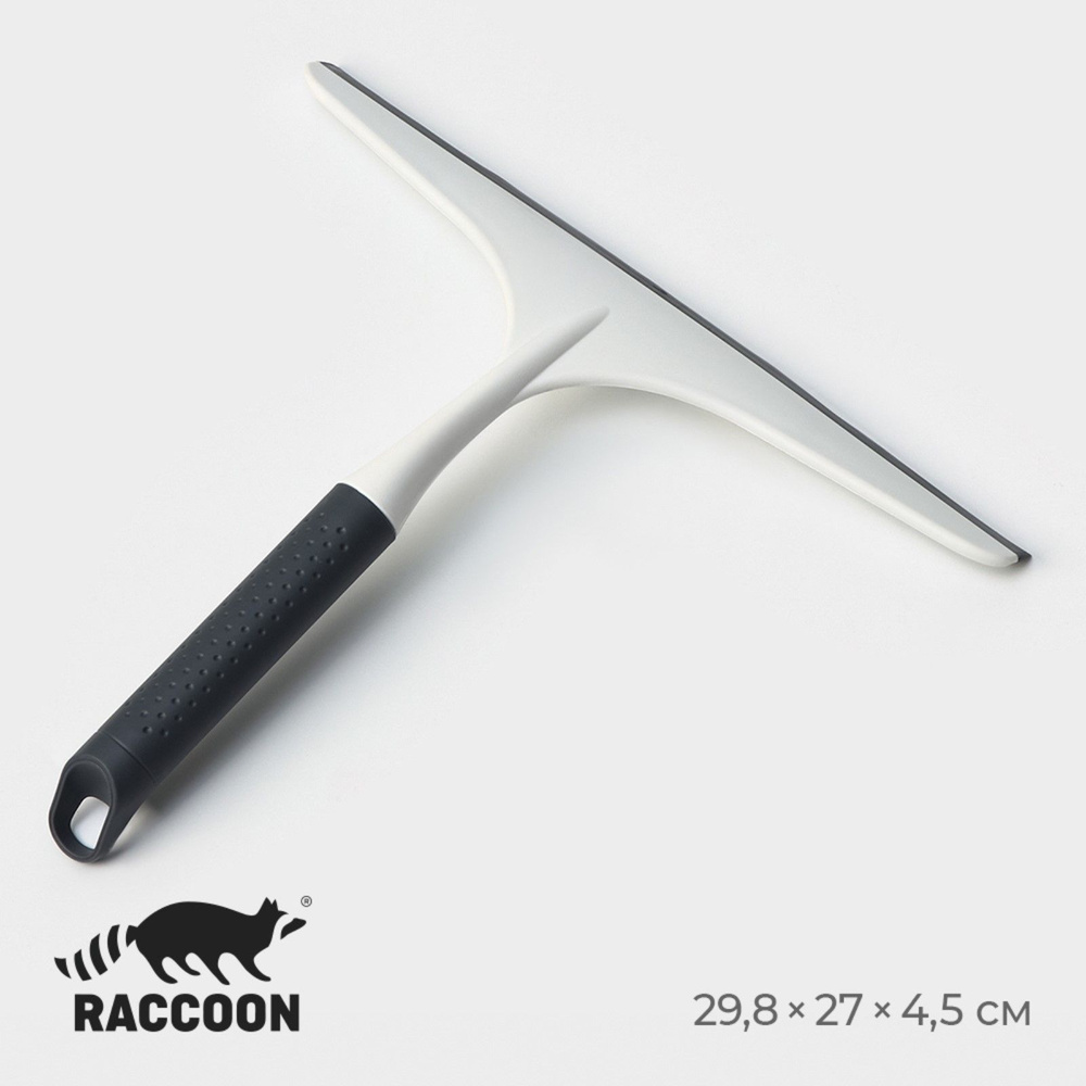 Водосгон для окон и зеркал Raccoon Breeze, удобная ручка, 29,5х27 см  #1