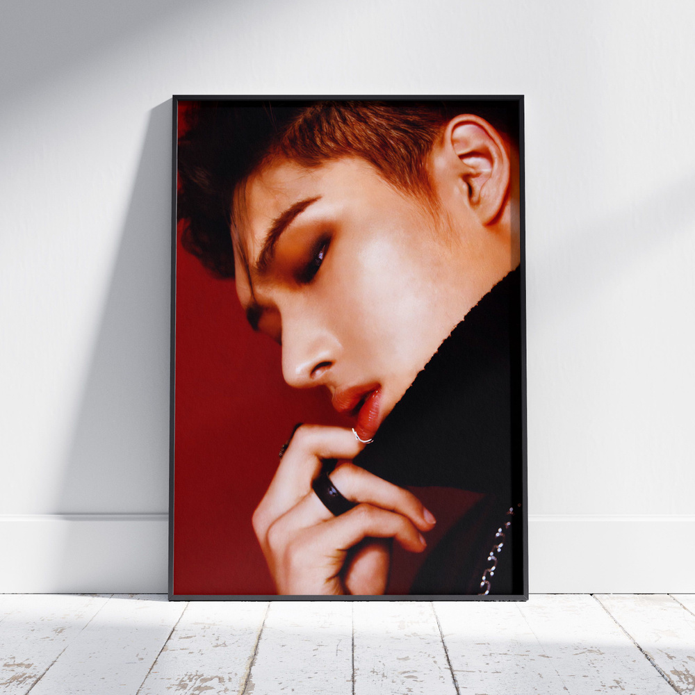 Плакат на стену для интерьера ATEEZ (Минги - Mingi 8) - Постер по K-POP музыке формата A4 (21x30 см) #1