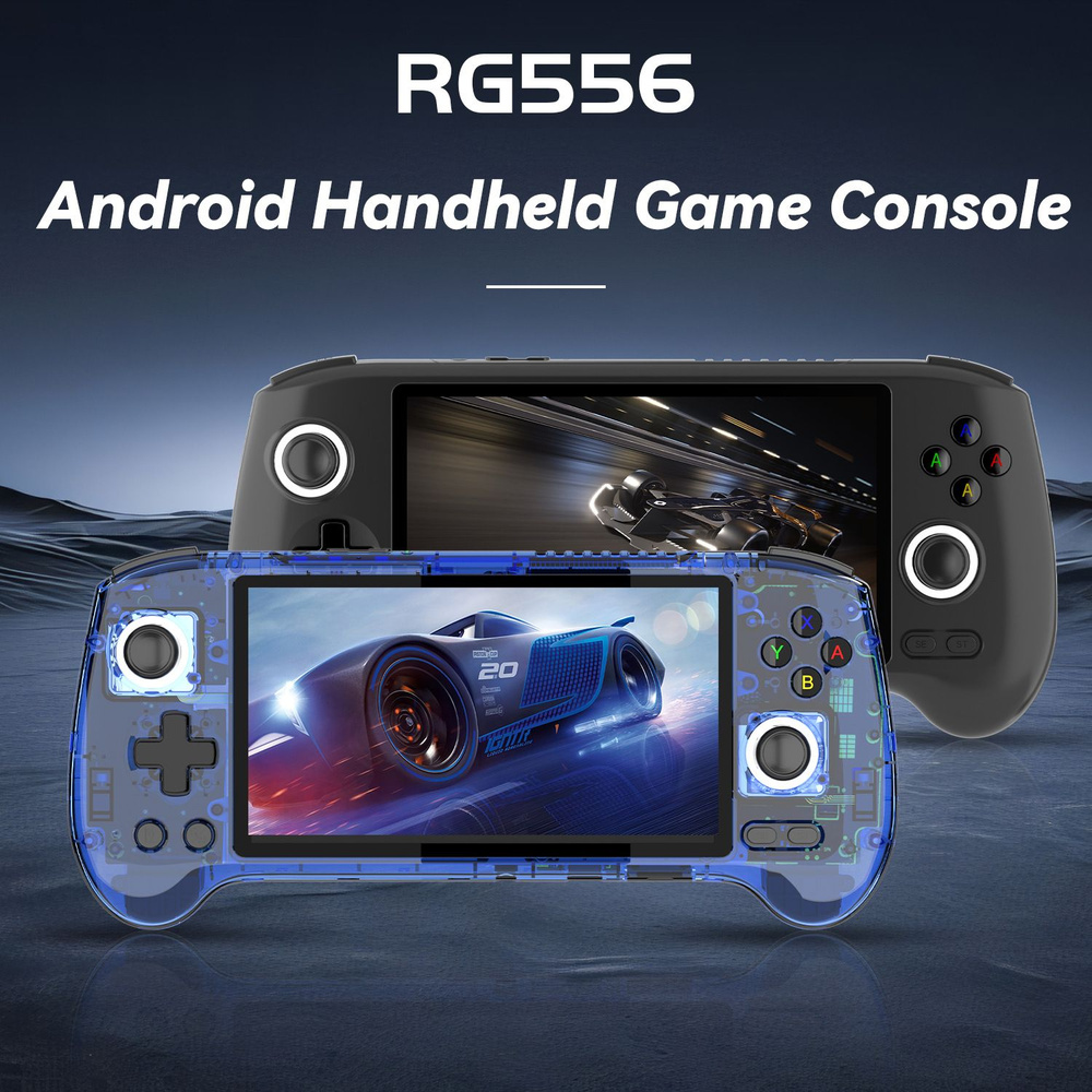 Ретро - портативная игровая приставка ANBERNIC RG556 Android 13 Системы  5.48 - дюймовый AMOLED - экран T820 Видеоприемник Встроенный триггер Холла  - купить с доставкой по выгодным ценам в интернет-магазине OZON (1454388255)