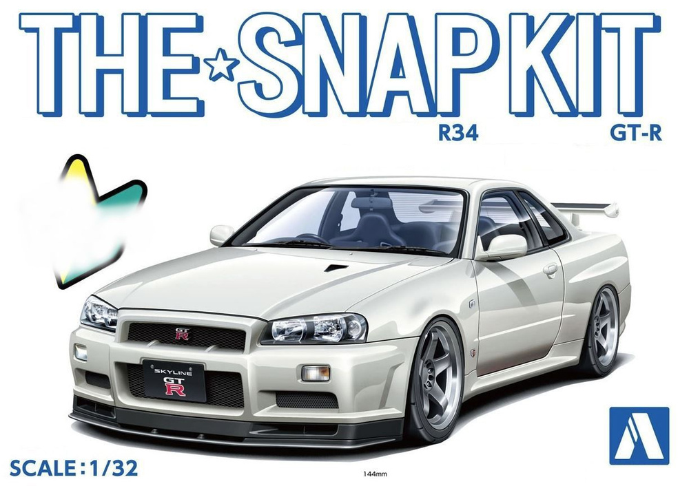 Gt R R34 Custom Lbt Сборная модель Nissan Skyline GT-R R34 Custom Wheels (White Pearl) в ...