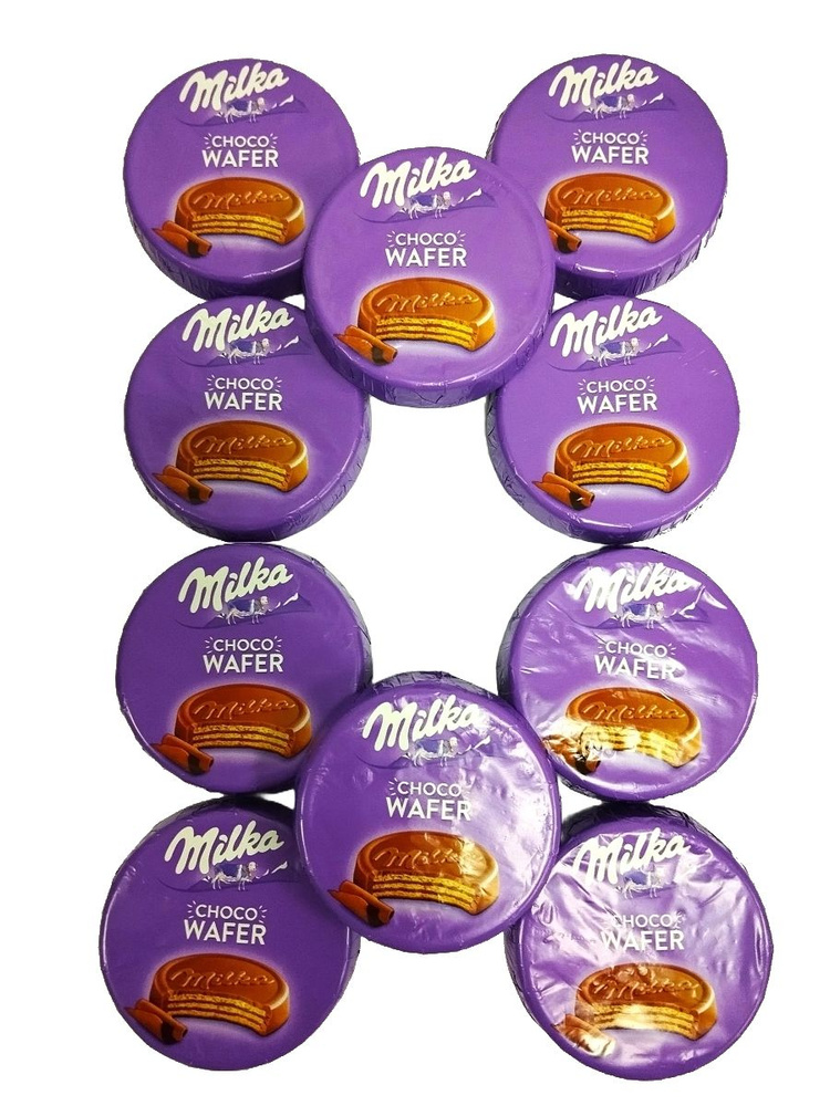 Вафли Милка Choco Wafer покрытые молочным шоколадом, 10 штук по 30 ...