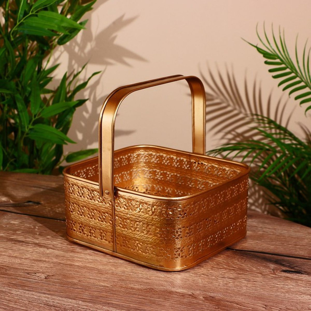 Кашпо металл 21х22х23 см - купить с доставкой по выгодным ценам в ...