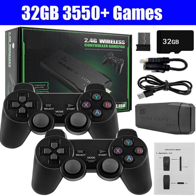 64G Game Stick Lite 4K Встроенный 10000 игровая ретро игровая консоль ...