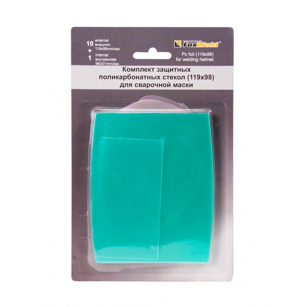 Стекло для сварочной маски FoxWeld поликарбонатное FoxWeld №2 10 шт ...