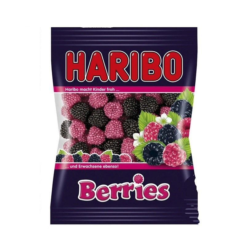 Мармелад ягодный Haribo жевательный ягоды, со вкусом спелой малины и ...