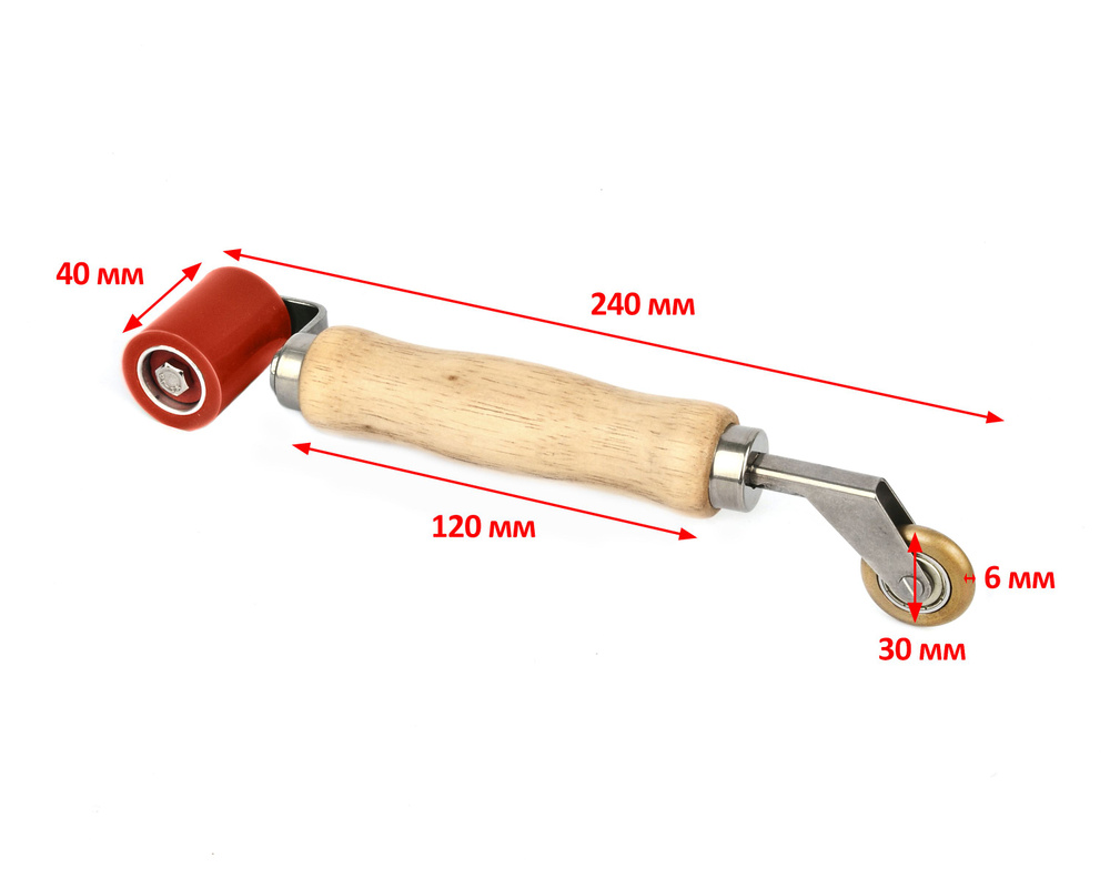 Валик прикаточный 40 мм силиконовый высокотемпературный / Ролик пенни ...