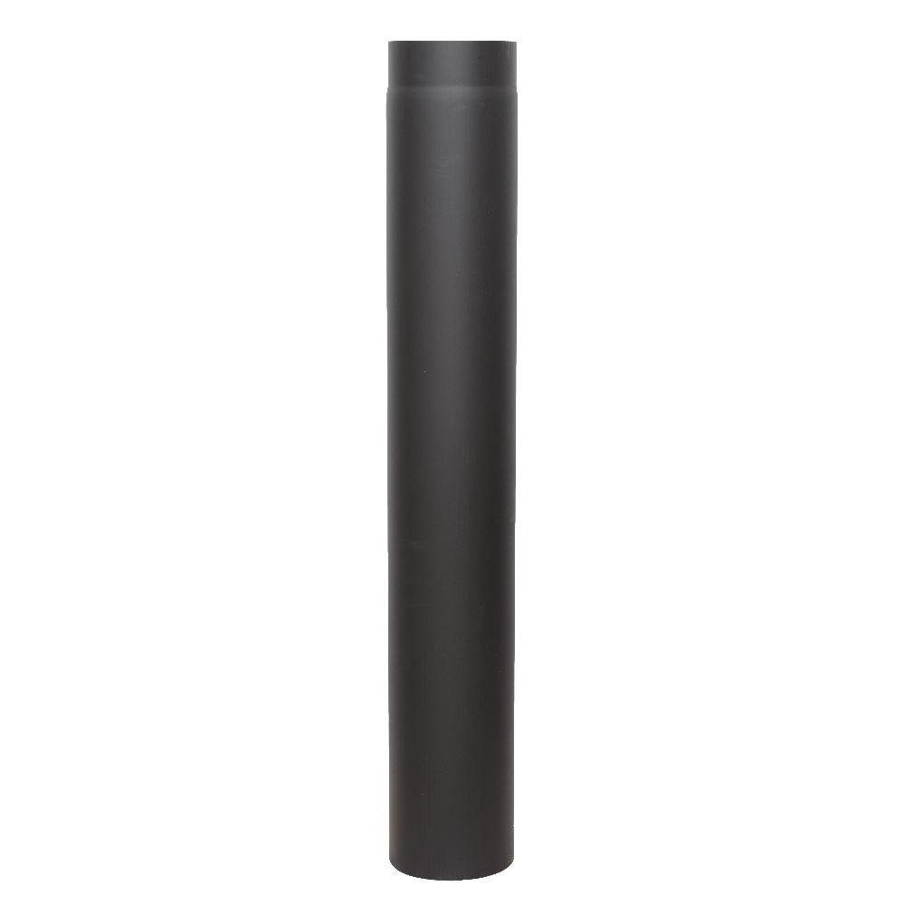 Труба для дымохода КПД черная 1000 мм, сталь 2 мм, 120 мм #1