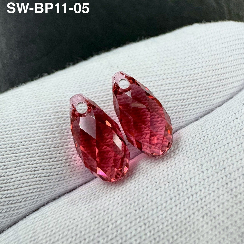 6010 Briolette Pendant Swarovski 11мм - 2шт/уп. Подвеска ювелирная, производство Австрия, Кулон хрустальный #1