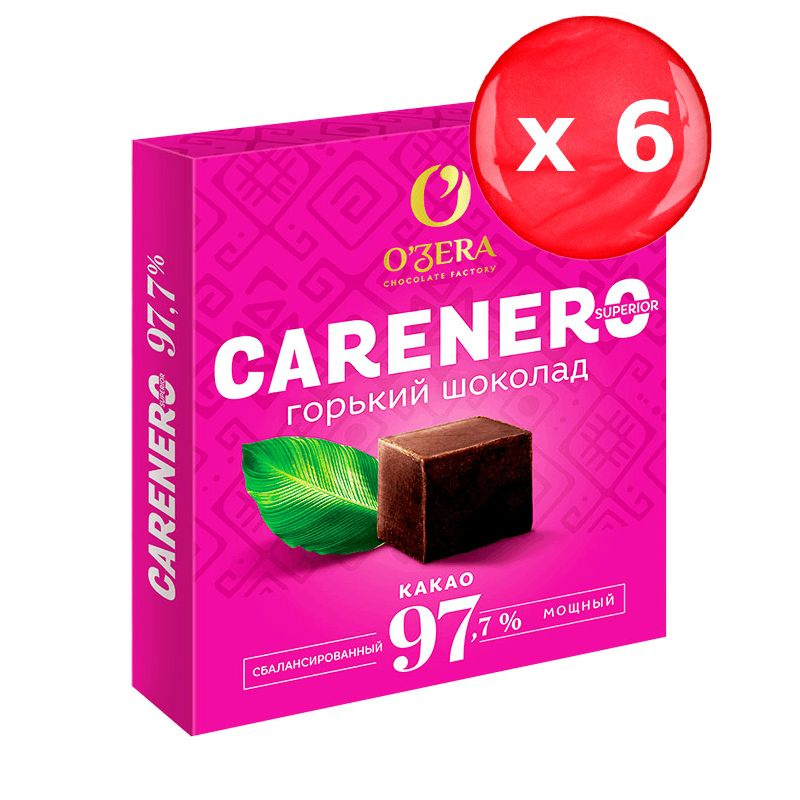 Шоколад O'Zera горький Carenero Superior 97.7% 90 г, набор из 6 шт. #1