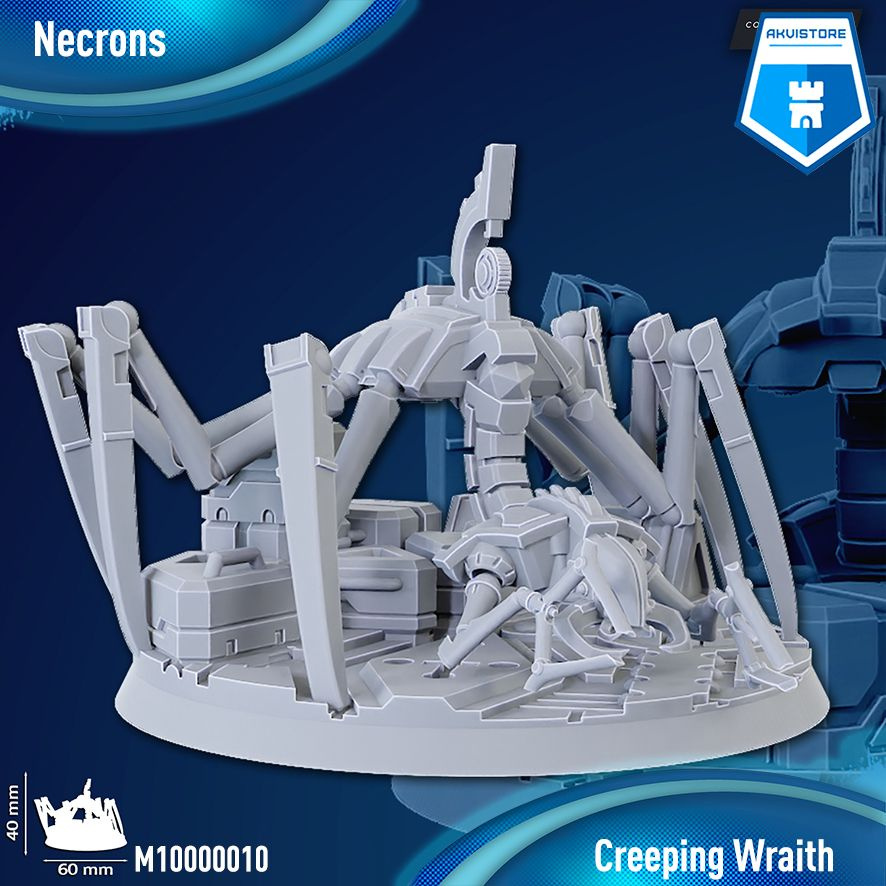 Некроны (Necrons) - Creeping Wraith 32 мм миниатюра 3D печать Warhammer 40000  #1