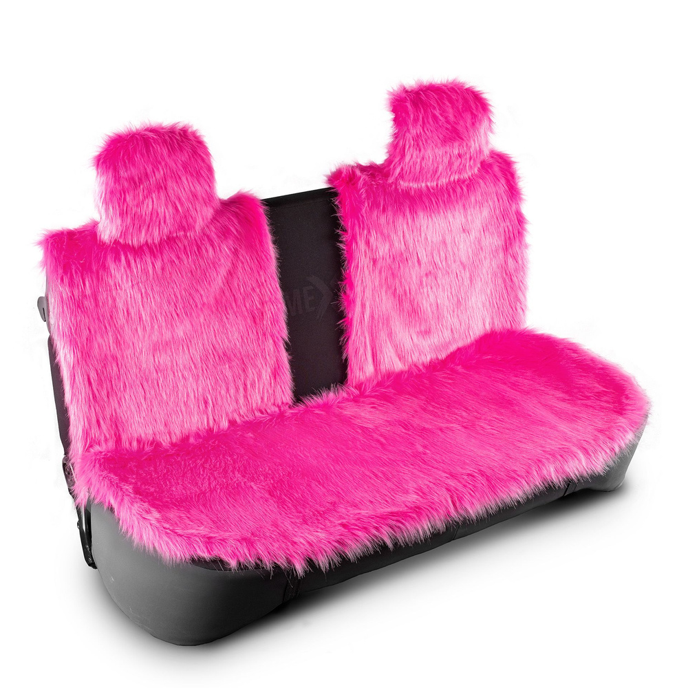 Меховые чехлы с открытыми боками в салон автомобиля с подголовниками на ...