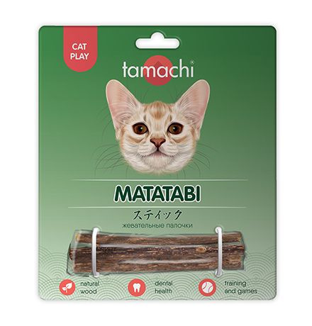 Tamachi Matatabi Cat play / Жевательные палочки Тамачи для кошек, 1 х 3 шт  #1