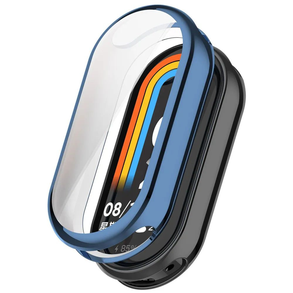 Силиконовый чехол для Xiaomi Mi Band 8 и Mi Band 9 / Защитный бампер противоударный для фитнес-браслета #1