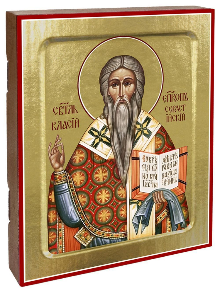 Икона Власия Севастийского, святителя (на дереве): 125 х 160 #1