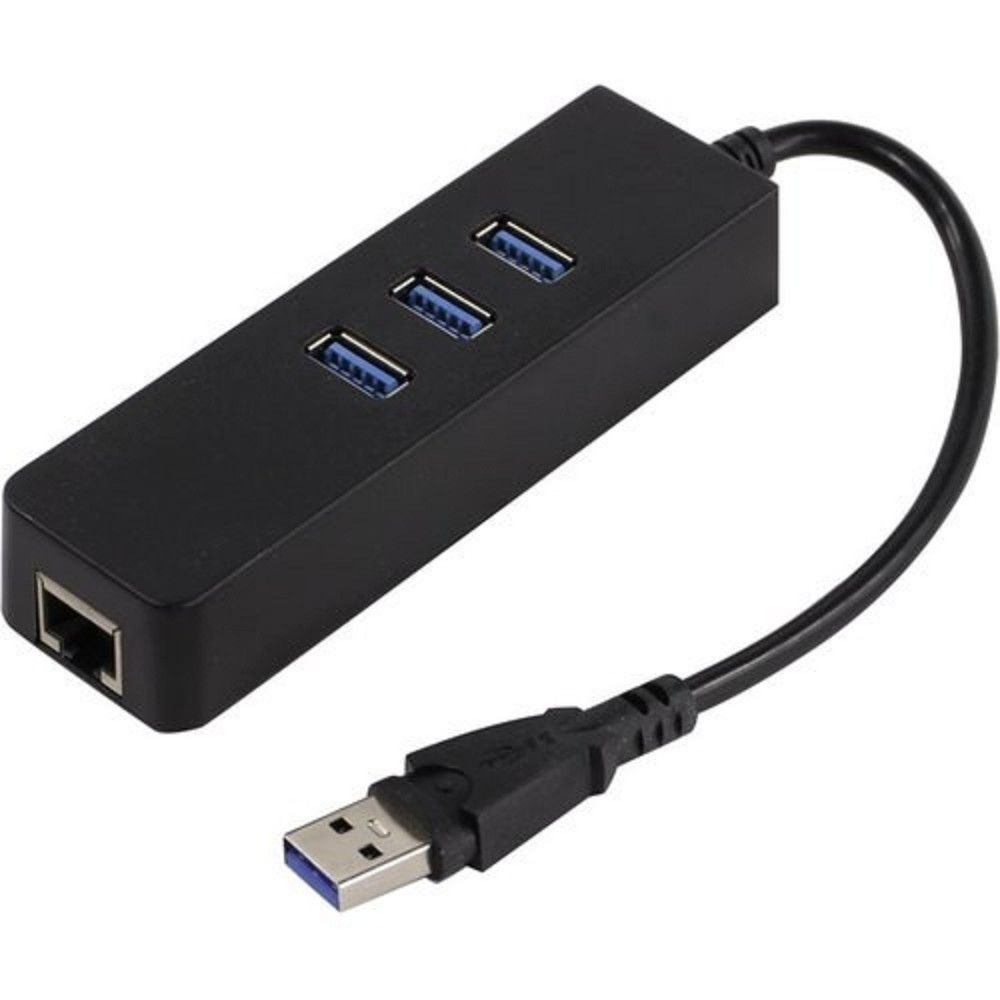 KS-is KS-405 адаптер с USB хабом USB 3.0 RJ45 LAN Gigabit #1