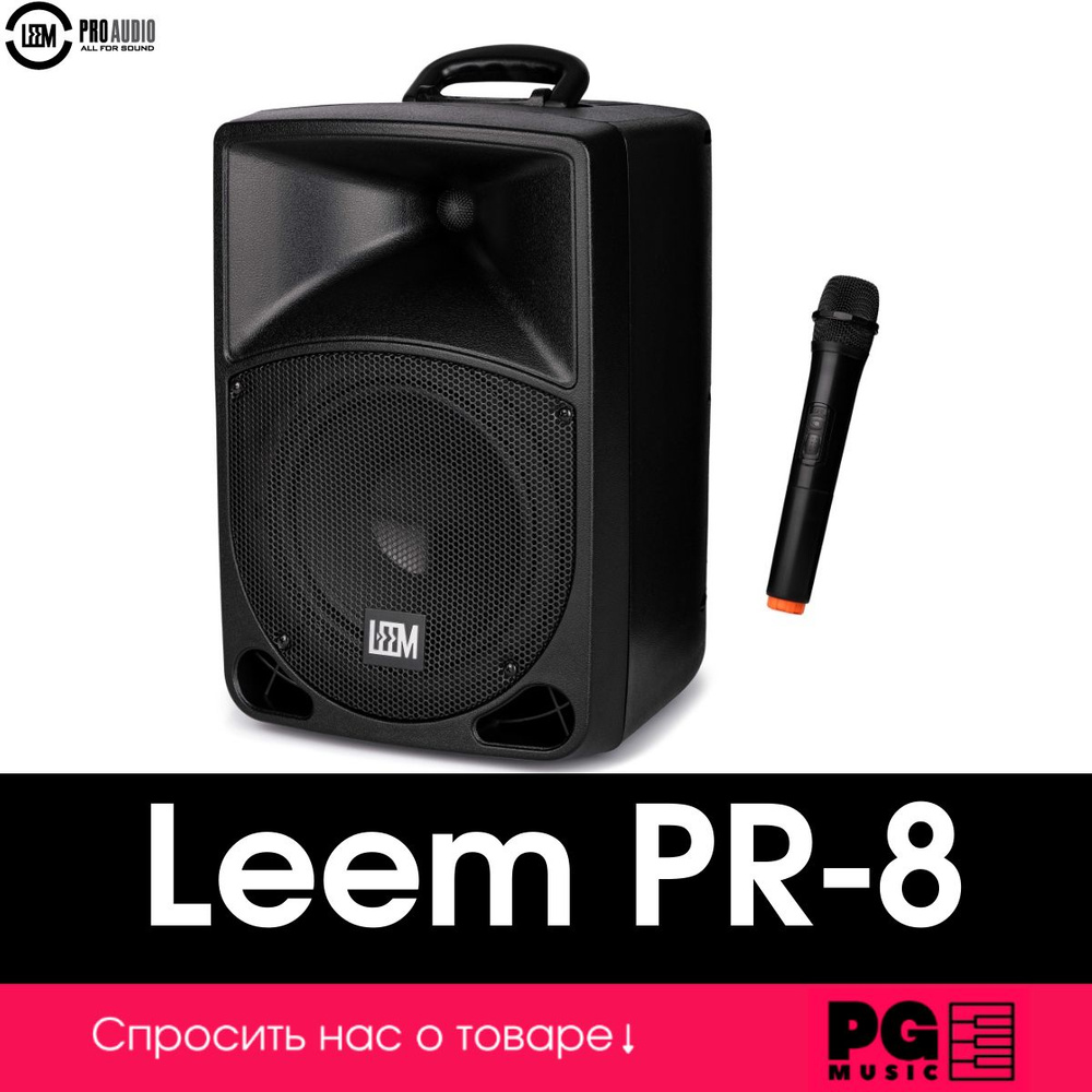 Акустическая система Leem PR-8, черный - купить по низким ценам в  интернет-магазине OZON (349410800)