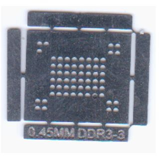 Трафарет прямого нагрева для BGA микросхемы DDR3-3 0.45 шарики  #1