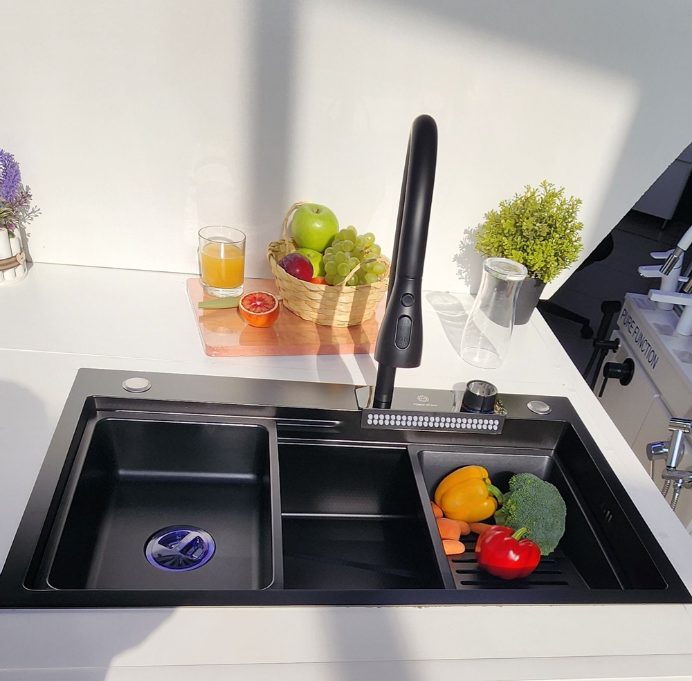 Многофункциональная кухонная мойка из нержавеющей стали BZ9954HS цвета ...
