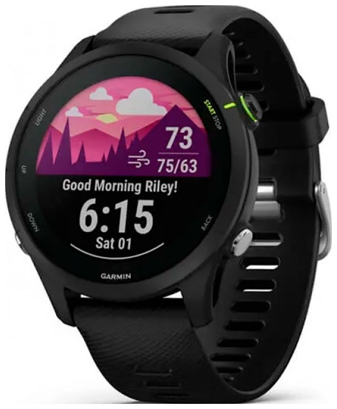 Часы Garmin Forerunner 255 Music, с черным ремешком (010-02641-30) #1